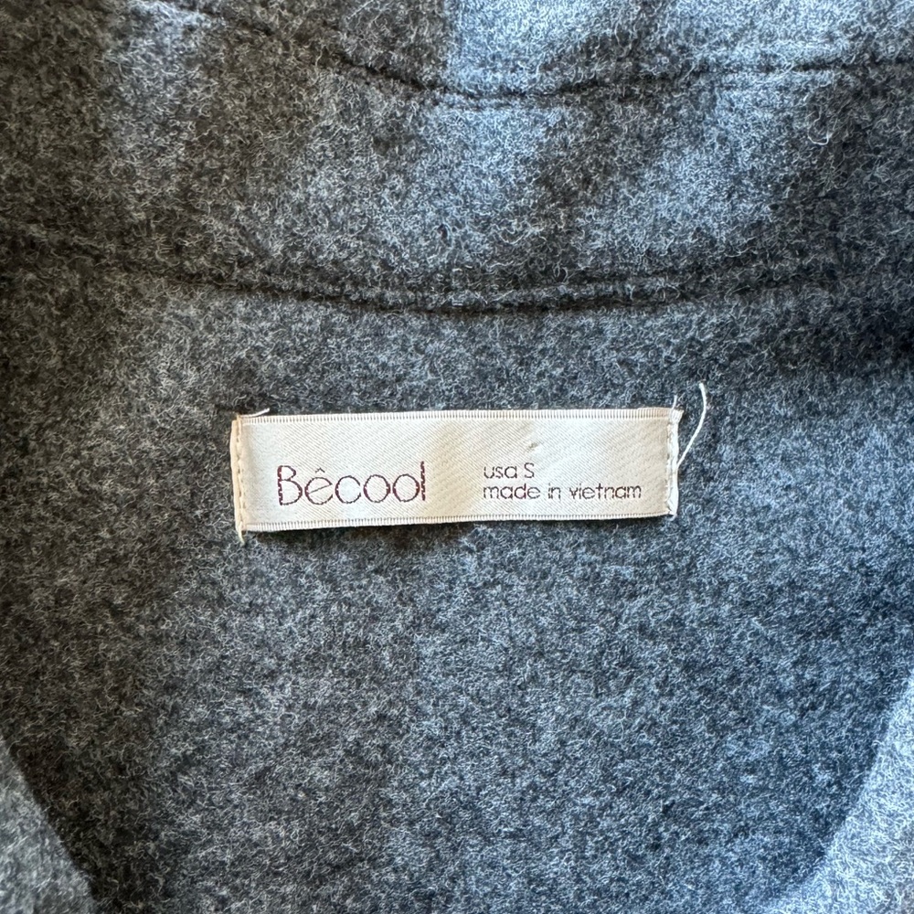 Dark Gray Buttoned Shacket - S - image 4